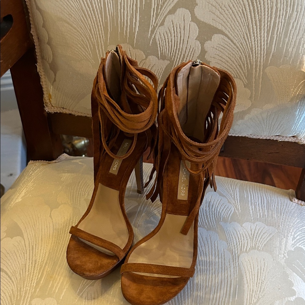 Michael Kors Tan Suede Women's Heels